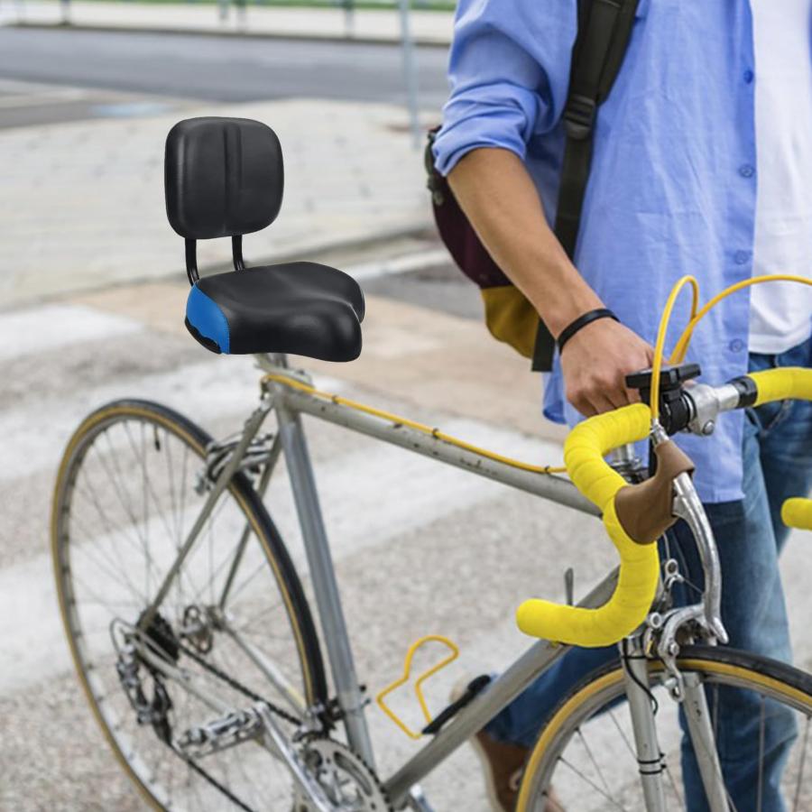 三輪車サドル 背もたれ付きサドル 自転車用サドルシートパッド ソフト