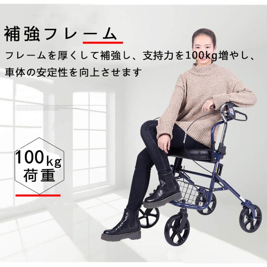 シルバーカー 軽量 歩行車 アシストウオーカー 折り畳み式 ブレーキ