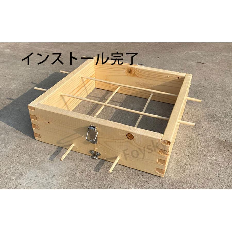 5階 蜜蜂巣箱 ミツバチ 巣箱 杉材養蜂箱キット 焼彩仕上 ワックスを