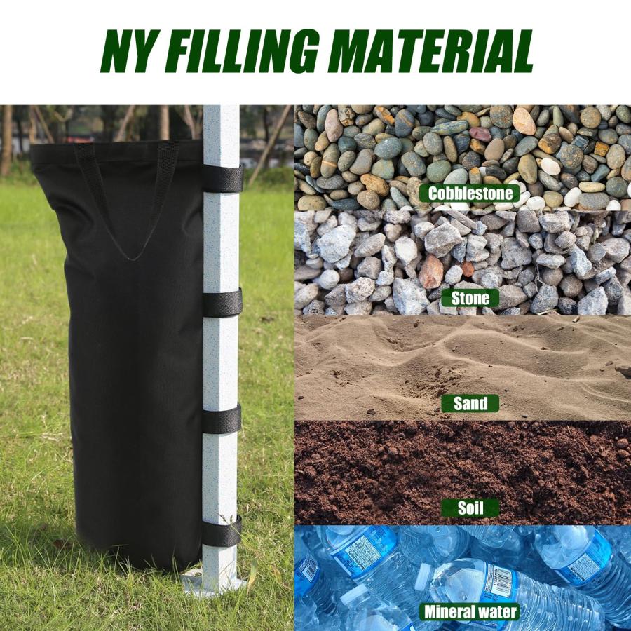 砂袋 タープ テント 重り 4個セット ウエイトバッグ 砂入り