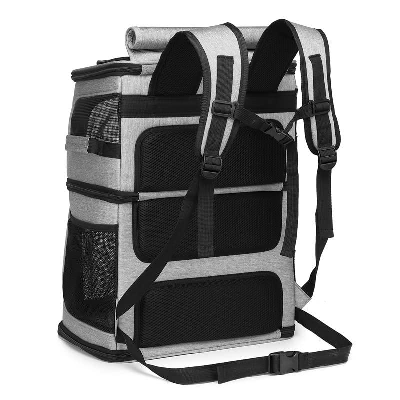猫 リュック ペットキャリー ペット リュック2段式 (二段式 耐荷重8.5