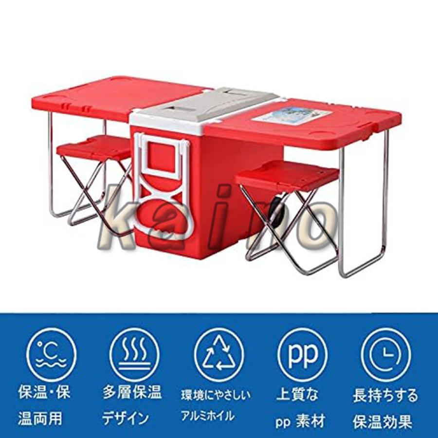 新昇級 キャンプ 収納ボックス 折りたたみ テーブル 蓋付き 収納ケース