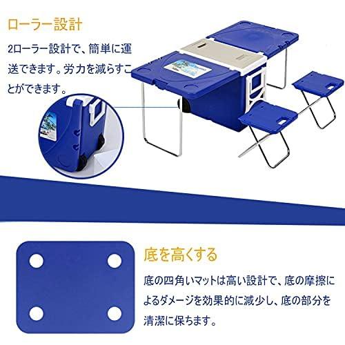 新昇級 キャンプ 収納ボックス 折りたたみ テーブル 蓋付き 収納ケース