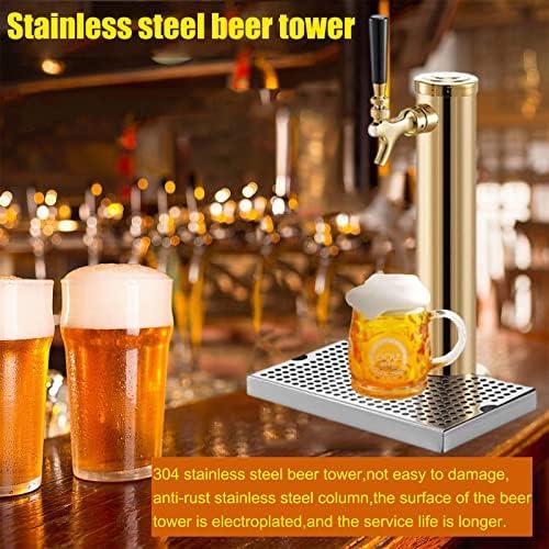 生ビールサーバー用ドラフトタワー　台座付き Amazon｜YJSG 生ビール塔、ステンレス生ビールタワー、ドラフト