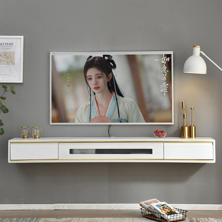 フローティングテレビスタンド - テレビ ローボード テレビ台 壁掛け式