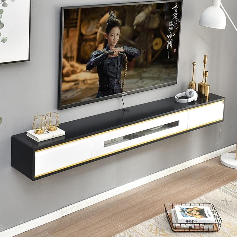 フローティングテレビスタンド - テレビ ローボード テレビ台 壁掛け式