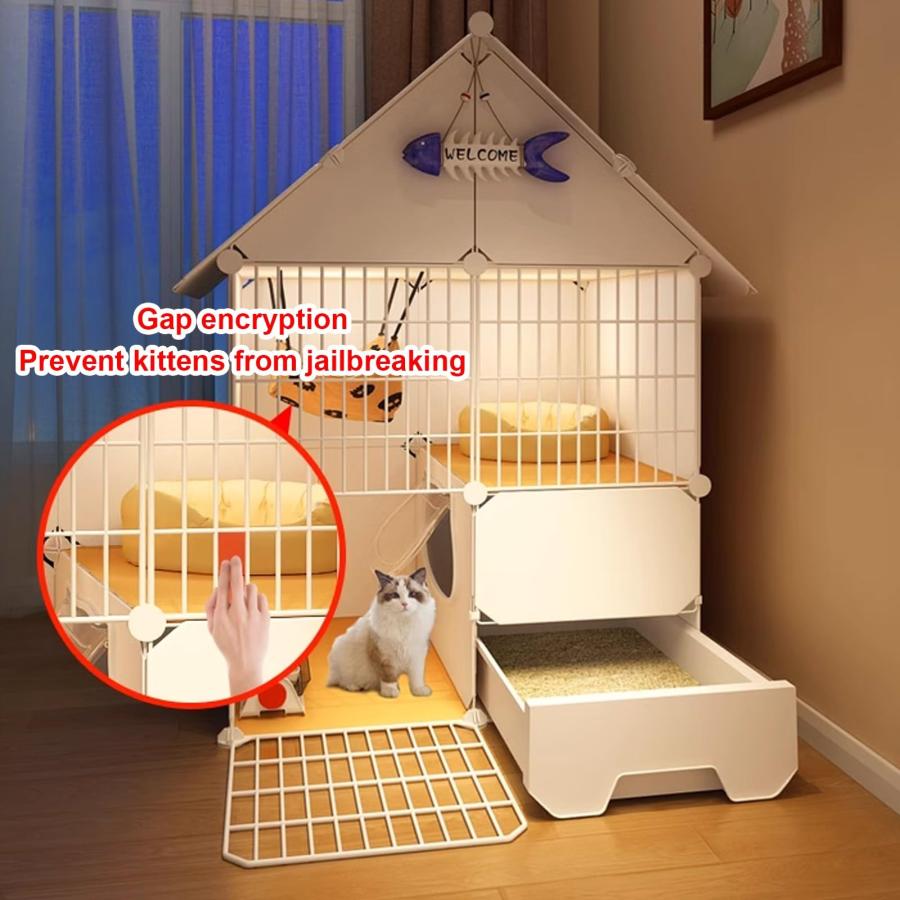 猫 ケージ 大型3段 キャットケージ エンクロージャ ケージセット