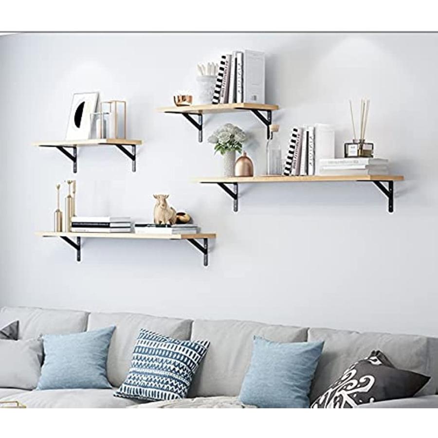 金属製棚受けブラケット シルバー　2個セット DIY 棚受け金具 2個 金属製 40cm 50cm 60cm 70cm ブラケット 壁掛け式