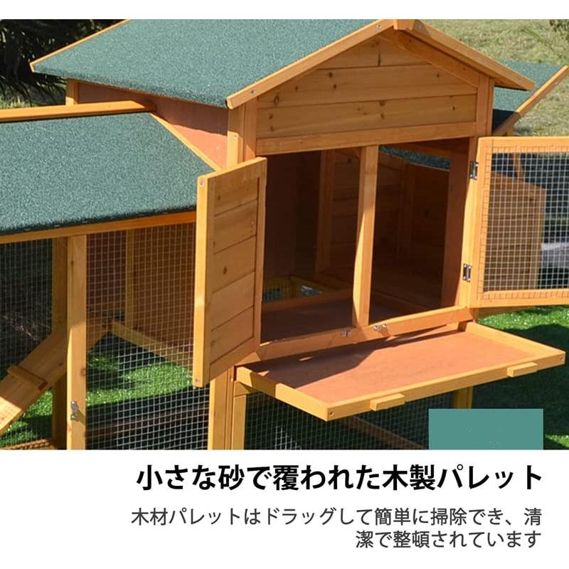 屋外木製 鶏小屋 大型 鶏舎 鳥かご 鶏かご 家禽用飼育ケージ 多機能