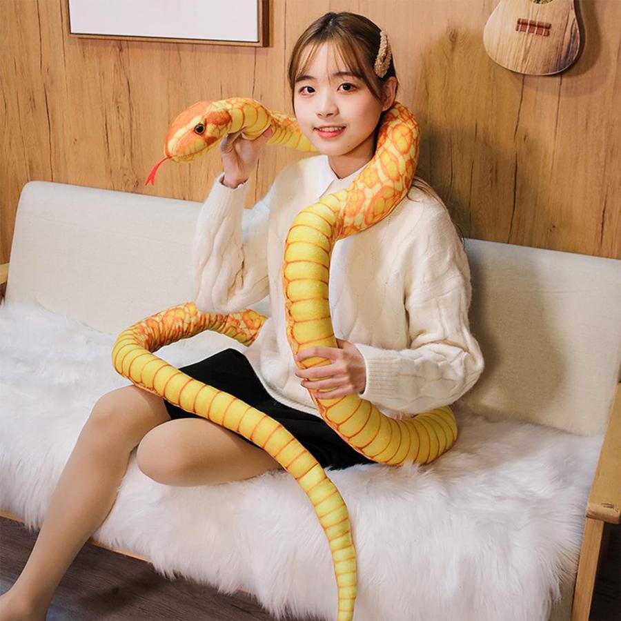 ニシキヘビ ぬいぐるみ リアル ヘビ 抱き枕 クッション 置物 人形