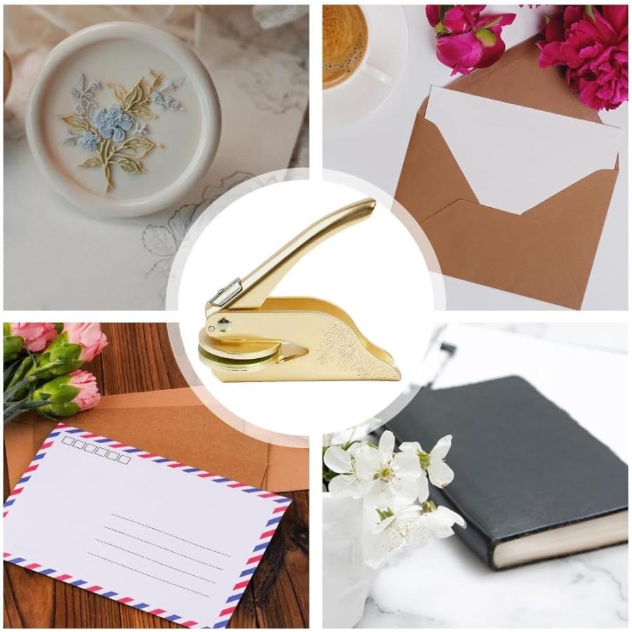 ブックエンボッサー、エンボッサースタンプ 金属製図書館図書スタンプ