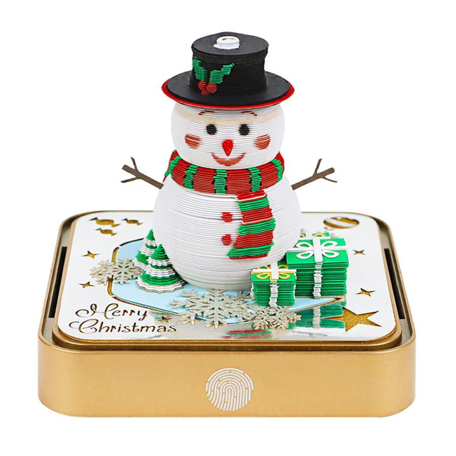卓上カレンダー 面白い 3d クリスマスハウス カレンダー メモパッド