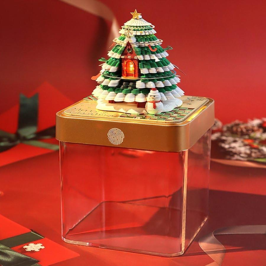 卓上カレンダー 面白い 3d クリスマスハウス カレンダー メモパッド