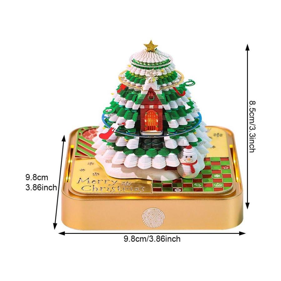 卓上カレンダー 面白い 3d クリスマスハウス カレンダー メモパッド