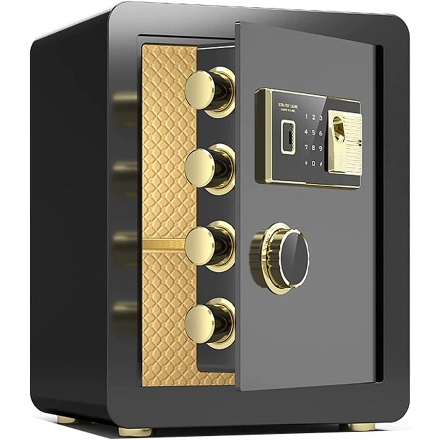 金庫電子指紋ロック金庫、耐火盗難防止デジタルコード金庫