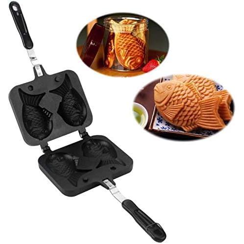たい焼き器 たい焼きメーカー 直火式 テフロン加工BBQ用 焦げつかない