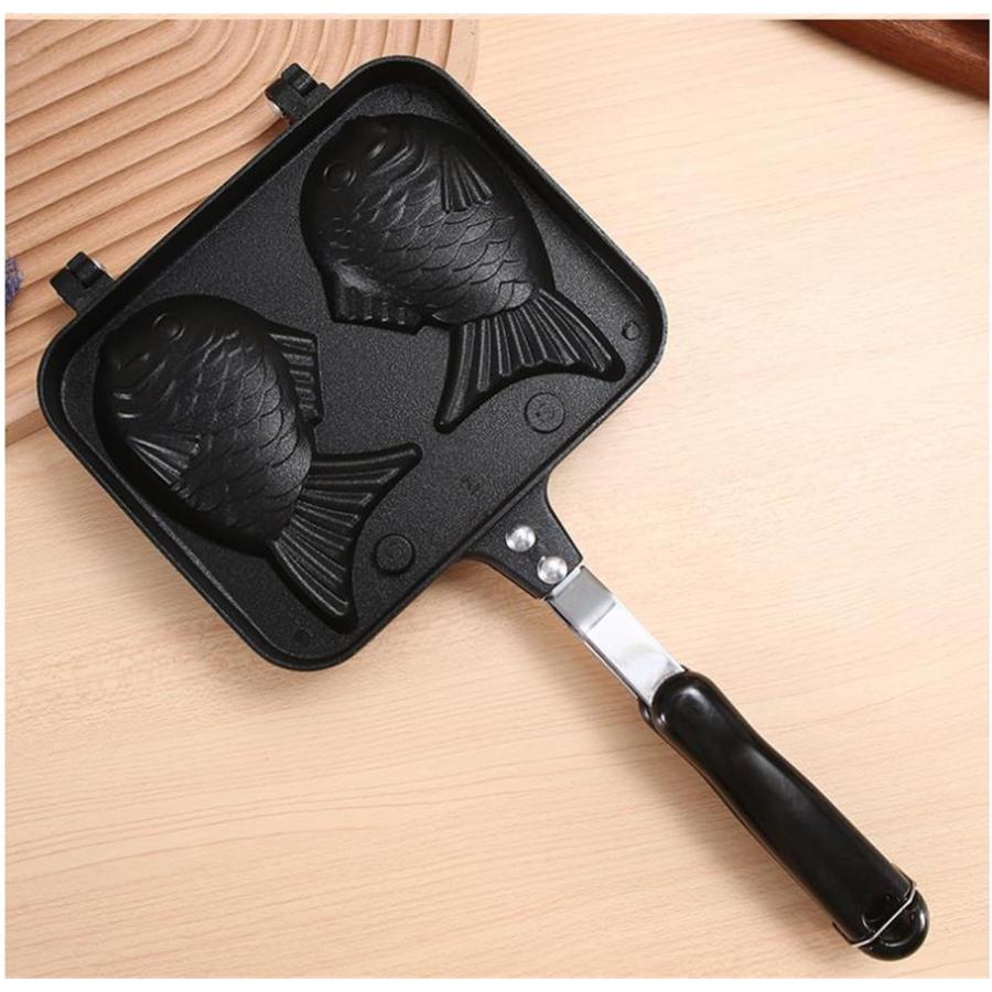 たい焼き器 たい焼きメーカー 直火式 テフロン加工BBQ用 焦げつかない