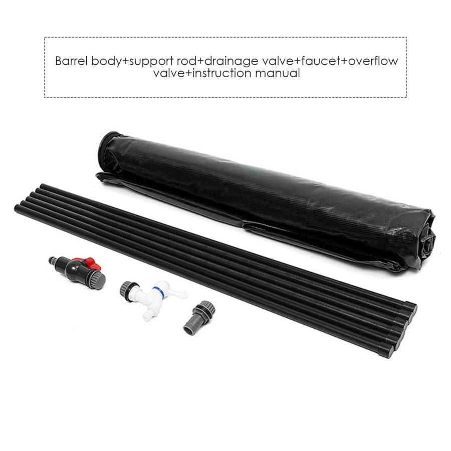 雨水タンク 家庭用 集水器 貯水タンク 200L 屋外折りたたみ式