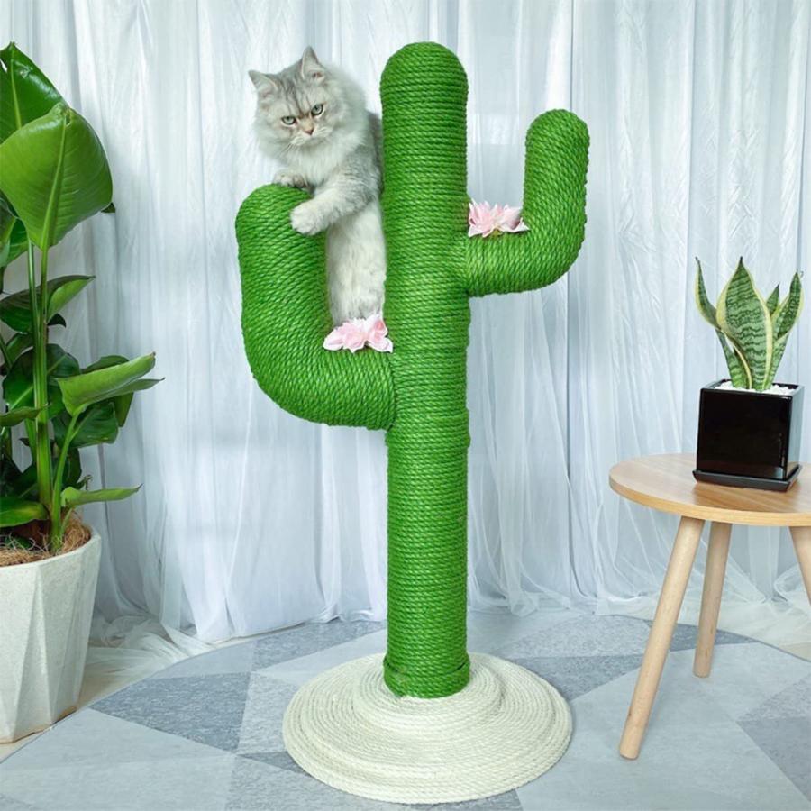 猫 爪とぎ 爪研ぎ 猫用爪とぎポール サボテン ねこタワー ポール立 て