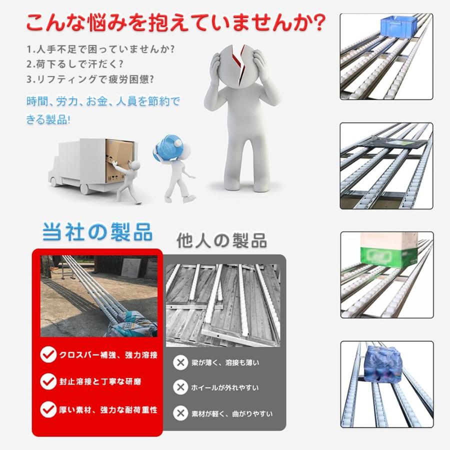 重力コンベア 無動力ローラーコンベアスライド 倉庫コンベアローラー