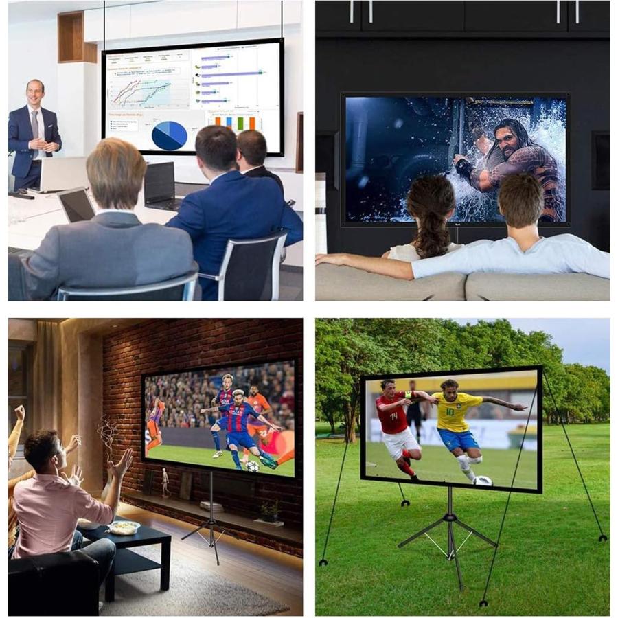 ４K対応　自立式スクリーン Amazon | 改良新版 4K対応 プロジェクタースクリーンス 70インチ 自立