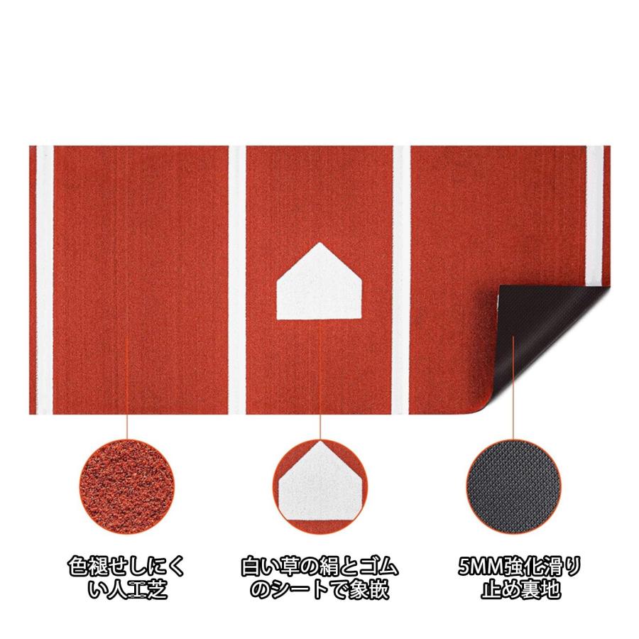 野球バッティングマット ポータブル野球ヒッティングマット