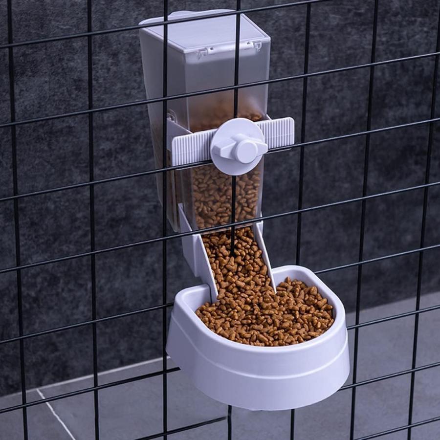 ペット自動給餌器 ケージ 固定 猫 犬 自動餌やり機 取付 食べやすい