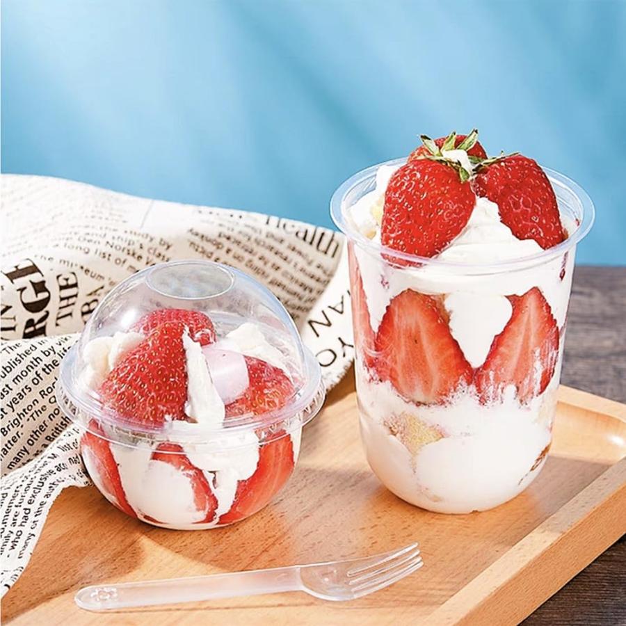 100個入り デザートカップ 使い捨てカップ 250/360/500ml クリアカップ