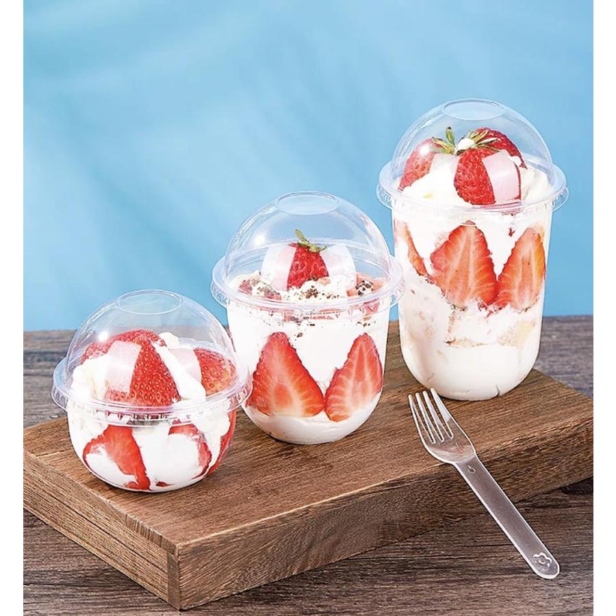 クリスタルガラス 蓋付きデザートカップ 3個セット クリスタルガラス