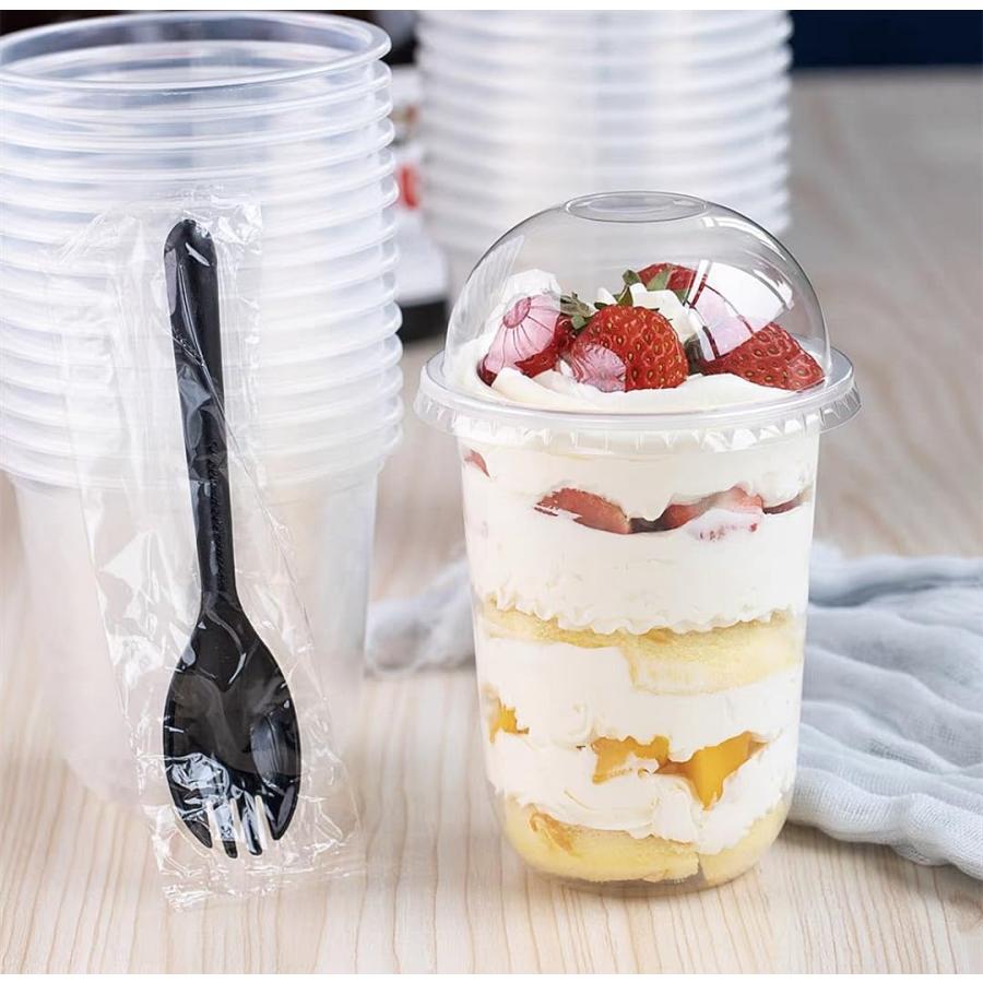 100個入り デザートカップ 使い捨てカップ 250/360/500ml クリアカップ