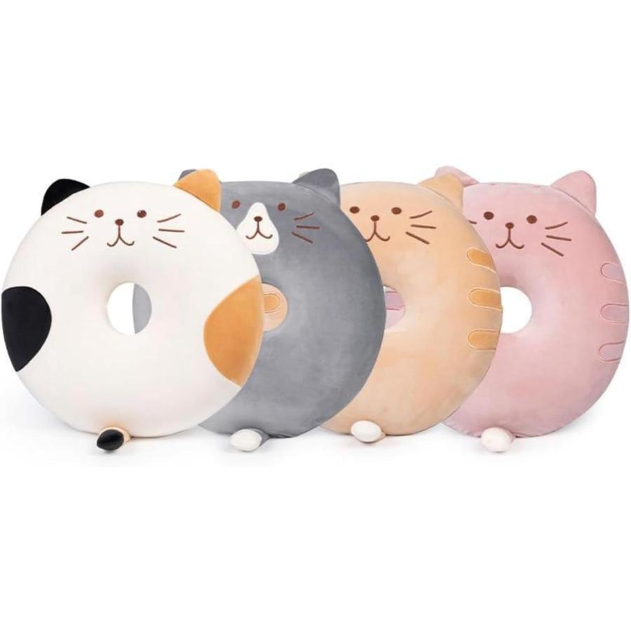 クッション 座布団 円座クッション ドーナツ型 腰当 猫 ねこちゃん