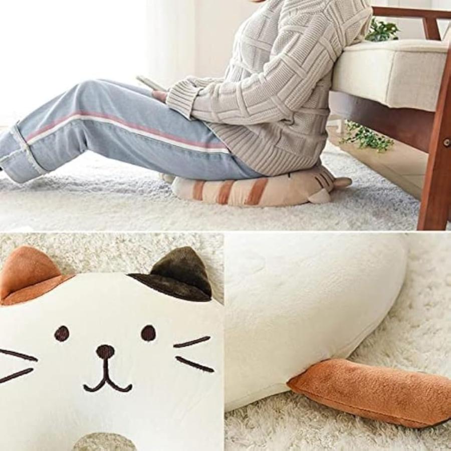 クッション 座布団 円座クッション ドーナツ型 腰当 猫 ねこちゃん