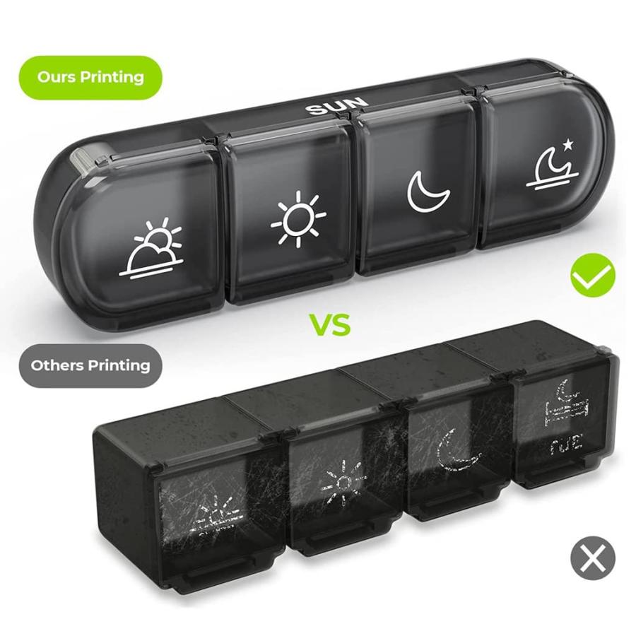 ピルケース 薬ケース 1週間 1日4回 ピルオーガナイザー サプリメント