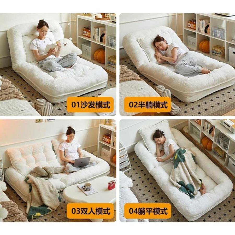 洗える折りたたみソファーベッド　折りたたみマットレス　ペットベット ドッグベッド 折りたたみ可能な怠なソファ大人とペットのための大型人の犬のベッド