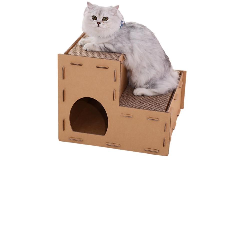 猫ハウス 段ボール 爪研ぎ キャットタワー 階段 猫用爪とぎ ステップ