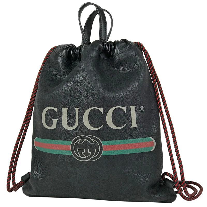 グッチ Gucci ドローストリング バックパック リュック デイバッグ レザー レディース メンズ 中古 Pb6 Supersport Tn