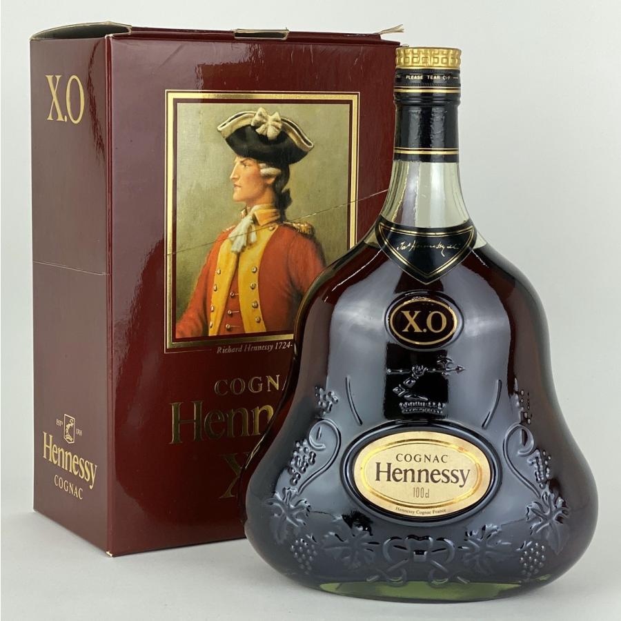 ヘネシー Hennessy XO 金キャップ グリーンボトル 1000ml ブランデー コニャック 【古酒】 :1000005742393