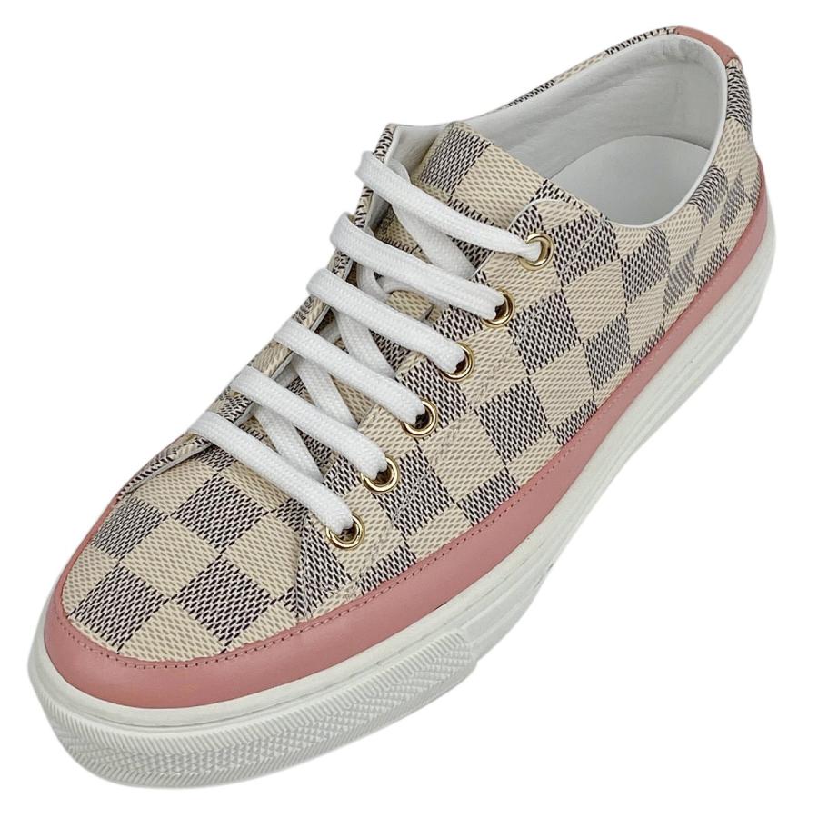 ルイ ヴィトン Louis Vuitton ステラ ライン スニーカー ダミエアズール タウンシューズ スニーカー レザー ホワイト ピンク レディース 中古 バイセルオンライン Yahoo 店 通販 Yahoo ショッピング