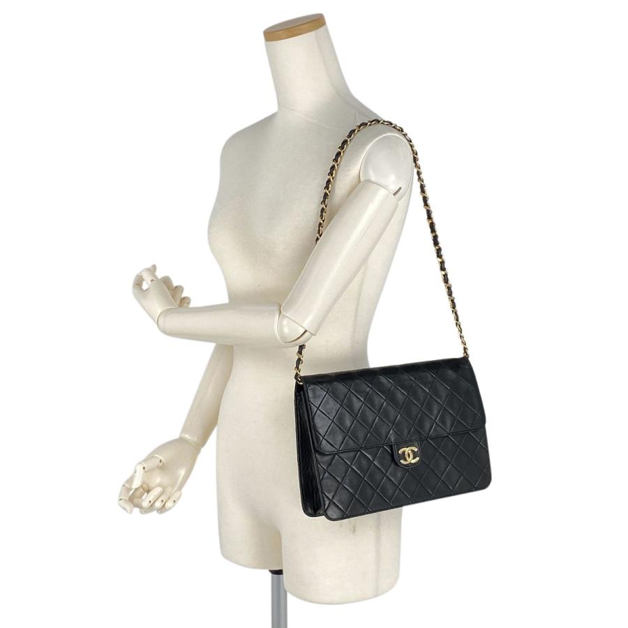 シャネル Chanel マトラッセ シングルフラップ チェーン ショルダーバッグ ココマーク Ccマーク 肩掛け ショルダーバッグ レザー ブラック レディース 中古 バイセルオンライン Yahoo 店 通販 Yahoo ショッピング