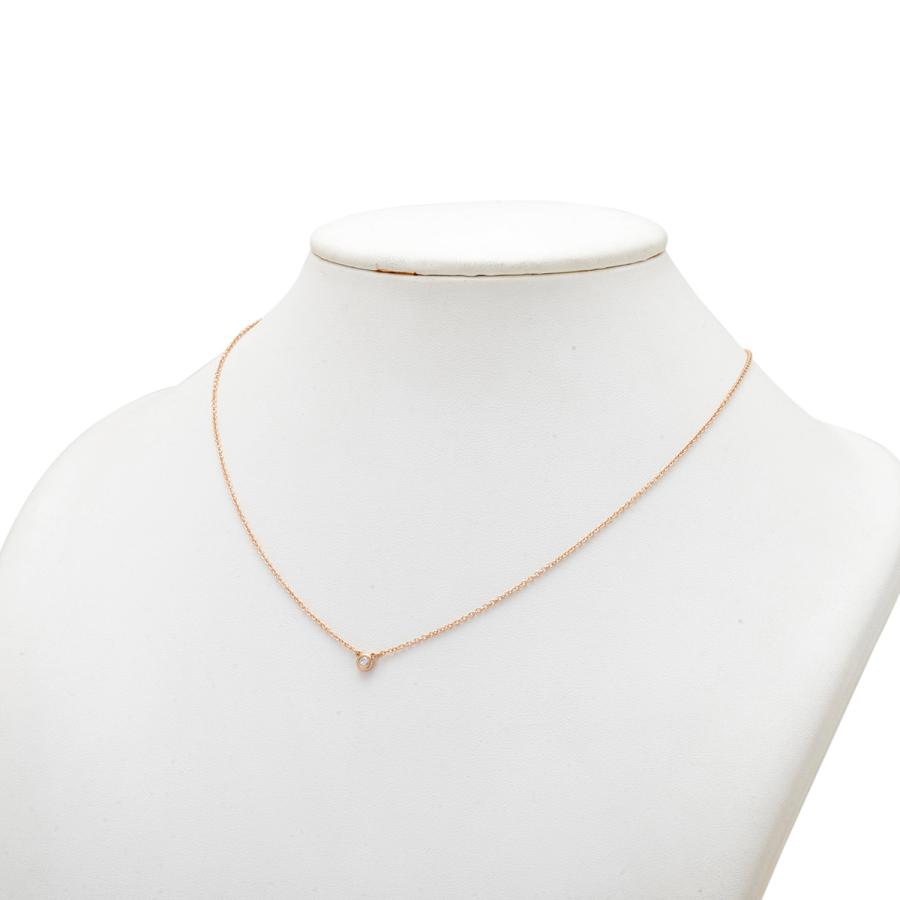 ティファニー Tiffany Co バイザヤード ネックレス ピンクゴールド K18 1p ネックレス Pg ダイヤ レディース 中古 バイセルオンライン Yahoo 店 通販 Yahoo ショッピング