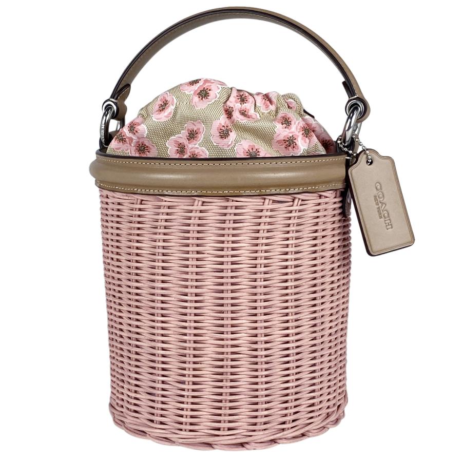 コーチ Coach ドローストリングバケットバッグ 桜 ブロッサムプリント 筒型 巾着 ハンドバッグ ストロー ピンク 93971 レディース 中古 1000014184078 バイセルオンライン Yahoo 店 通販 Yahoo ショッピング