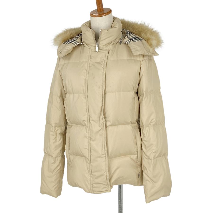 バーバリー Burberry ファー付き ダウン コート アウター ジャケット ノバチェック ヘイマーケット ダウンコート ベージュ レディース 中古 バイセルオンライン Yahoo 店 通販 Yahoo ショッピング