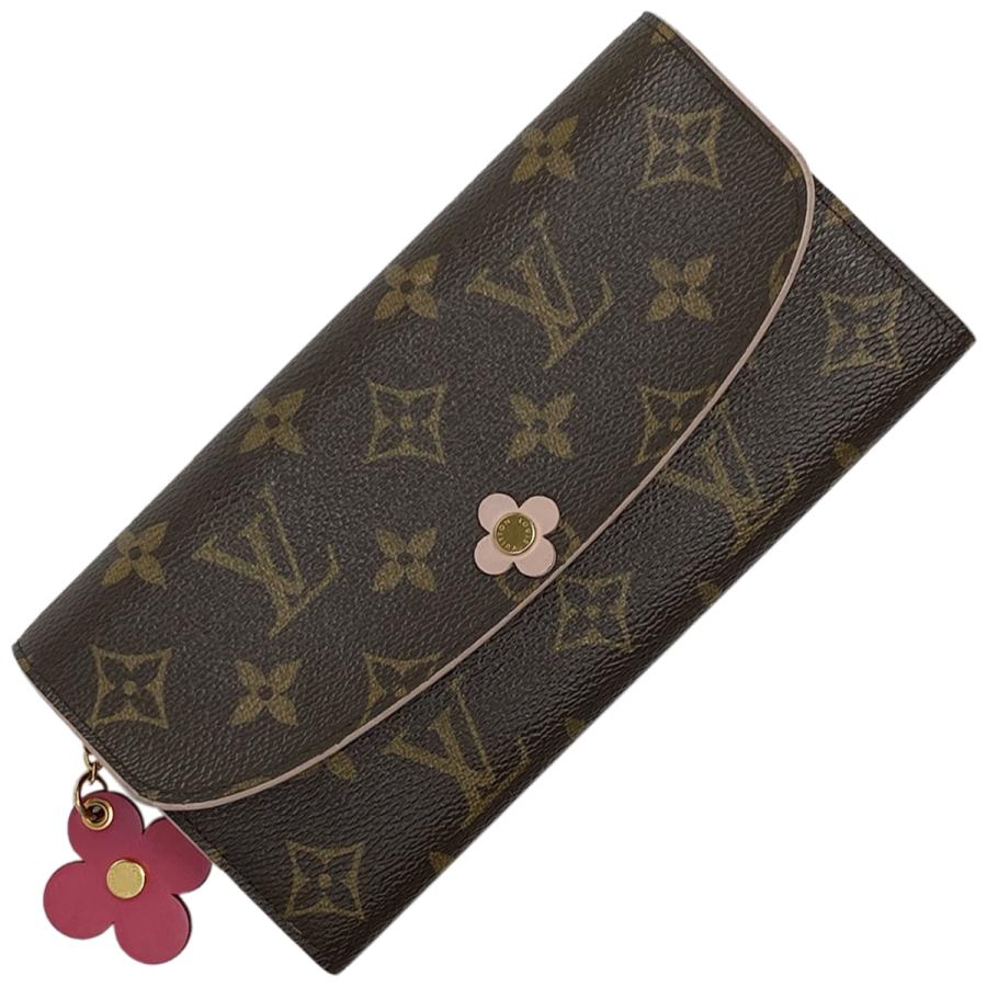 ルイ ヴィトン Louis Vuitton ポルトフォイユ エミリー 札入れ 小銭入れ 花 フラワー 長財布 モノグラム ブラウン M642 レディース 中古 バイセルオンライン Yahoo 店 通販 Yahoo ショッピング