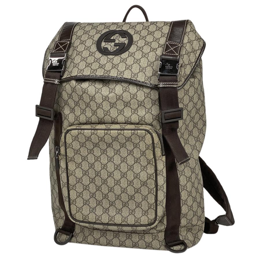 グッチ Gucci Gg柄 リュックサック バックパック インターロッキングg リュック コーティングキャンバス ベージュ ブラウン メンズ 中古 バイセルオンライン Yahoo 店 通販 Yahoo ショッピング