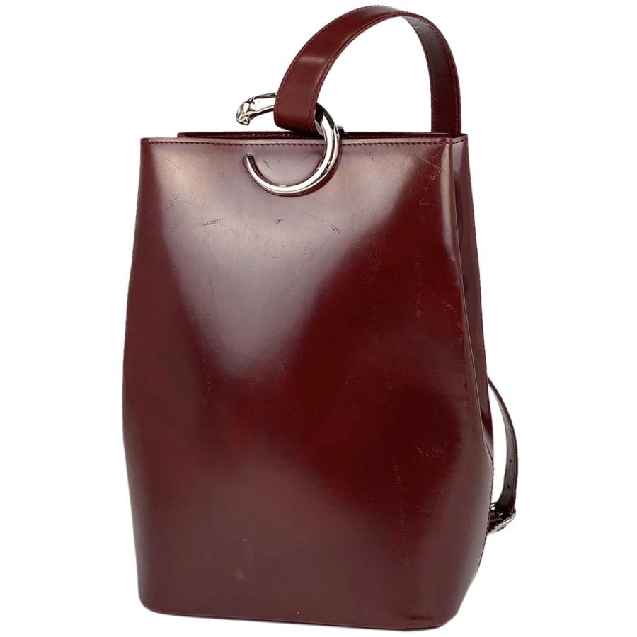 お買い求めしやすい価格 カルティエ Cartier パンテール ショルダーバッグ ワンショルダー 肩掛け 豹 パンサー ショルダーバッグ レザー ボルドー レディース 中古 リアルサープラス Lace Org Br