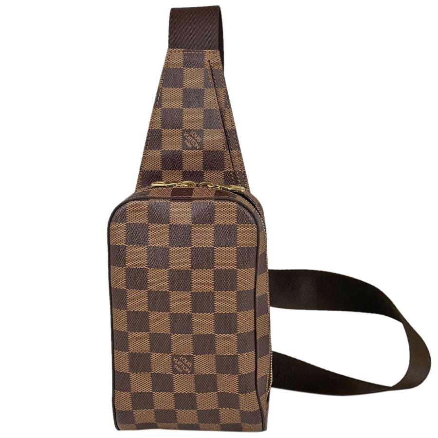 ルイ ヴィトン LOUIS VUITTON ジェロニモス ダミエエベヌ ボディバッグ PVC ブラウン N51994 ユニセックス 中古