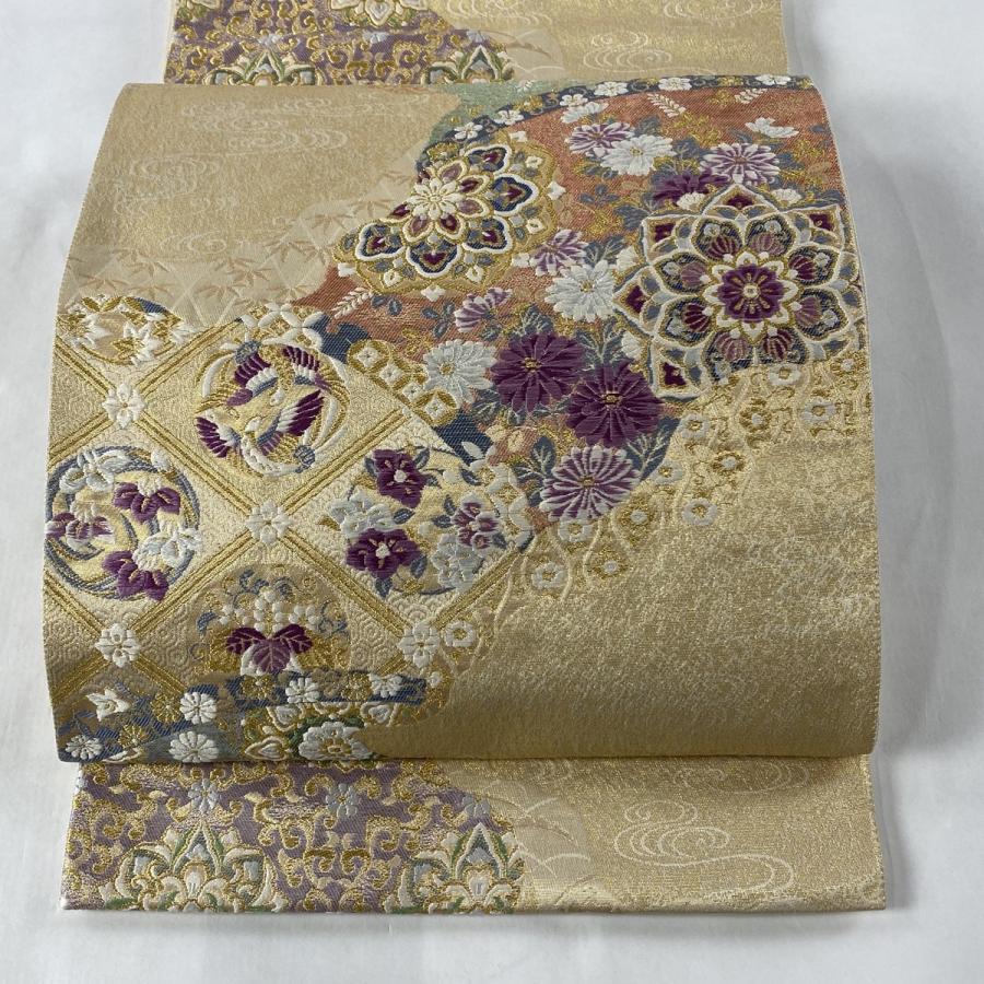 最適な材料 袋帯 美品 名品 落款あり じゅらく帝王紫 華文 草花 金糸 箔 金色 六通 正絹 中古 バイセルオンライン Yahoo 店 通販 Yahoo ショッピング 超人気の Www Skylanceronline Com