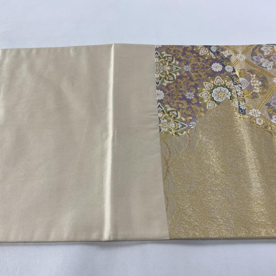 高級感 袋帯 美品 名品 落款あり じゅらく帝王紫 華文 草花 金糸 箔 金色 六通 正絹 中古 バイセルオンライン Yahoo 店 通販 Yahoo ショッピング 安い Claimstage Toyosupport Ca