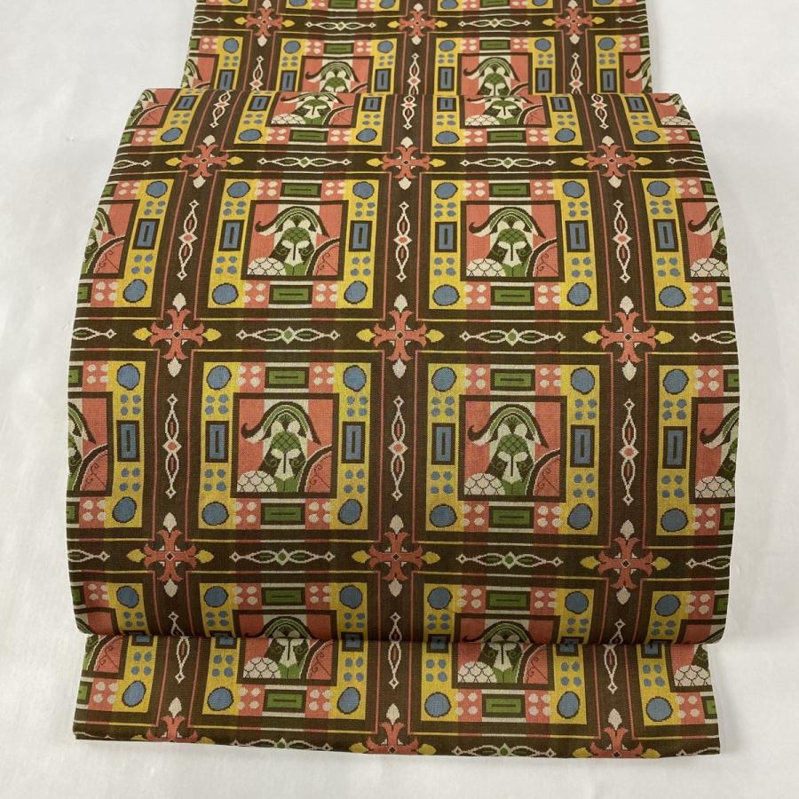 総合ランキング1位 開き名古屋帯 美品 逸品 龍村美術織物 格子 幾何学模様 茶色 正絹 中古 バイセルオンライン Yahoo 店 通販 Yahoo ショッピング 超歓迎 Vijayvehicles In