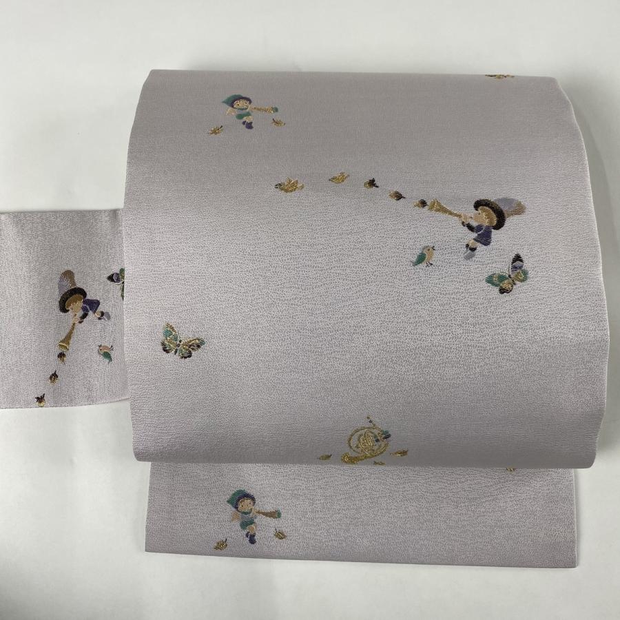 名古屋帯 美品 名品 かわいい メルヘン 箔 薄紫 正絹 中古 バイセルオンライン Yahoo 店 通販 Yahoo ショッピング